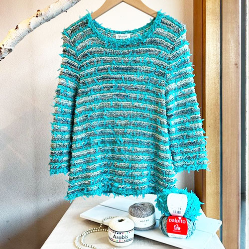 異素材セーター