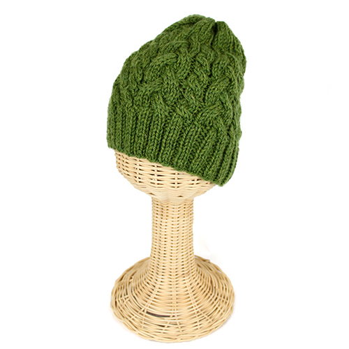 アラン模様の帽子