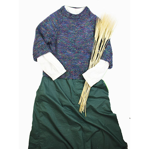 2本取りメリヤスグランセーター