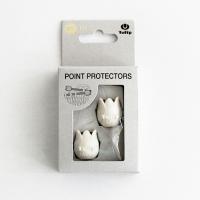 AC-048(Tulip）編み針キャップ（ホワイト/大） COL-8