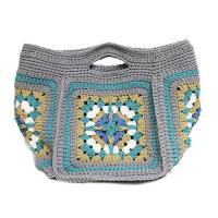 (SALE)*カラフルモチーフの大きなバッグ COL-24