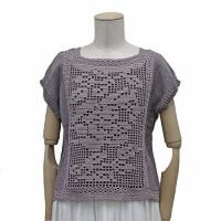 (SALE)*方眼編みのセーター COL-3