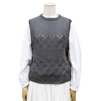 (SALE)*レース柄のベスト COL-25