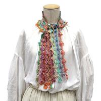 (SALE)*花の連続モチーフマフラー COL-14