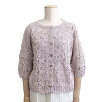 リーフ柄のカーディガン COL-11