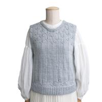 植物柄のベスト COL-24