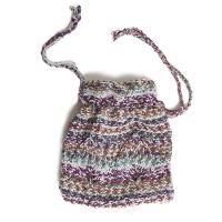 リーフ柄巾着 COL-5