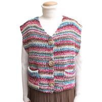 イギリスゴム編みベスト COL-13