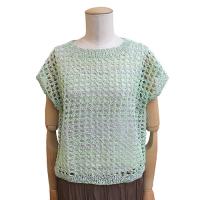 方眼レースセーター COL-18