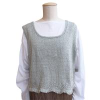 裾スカラップのベスト COL-9