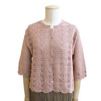 レーススカラップカーディガン COL-6