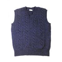 メンズ 縄編みベスト COL-23