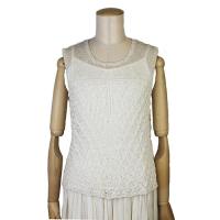 ななめ柄のノースリーブセーター COL-1