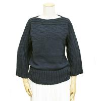 (編み図)よこ編みセーター COL-9000